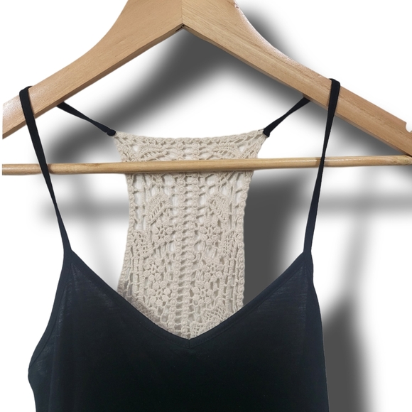 🌿Rue21 Womens Small Crochet Racerback Blank Tank Top--So Cute! - Picture 5 of 11